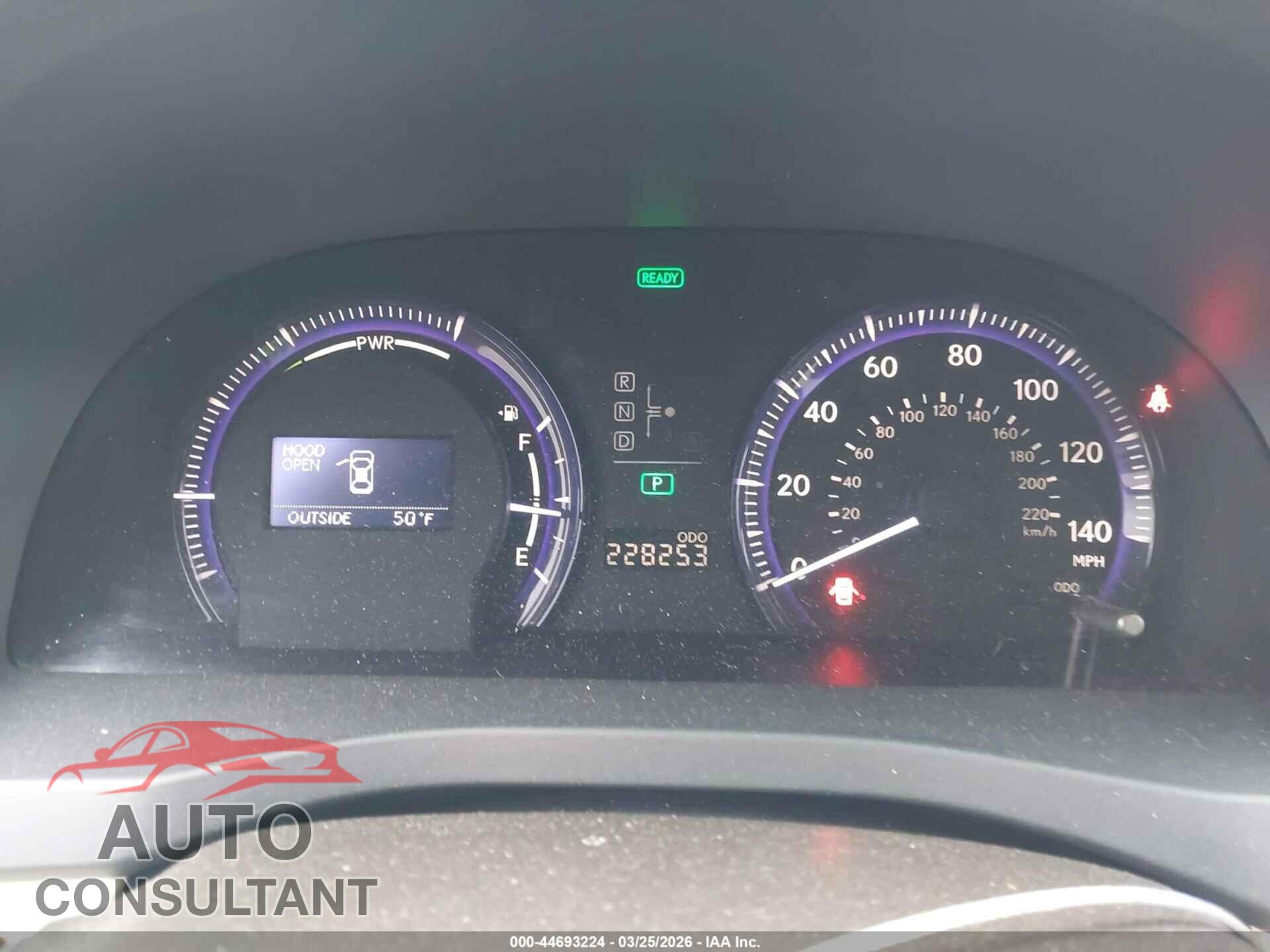 LEXUS HS 250H 2011 - JTHBB1BA8B2043120