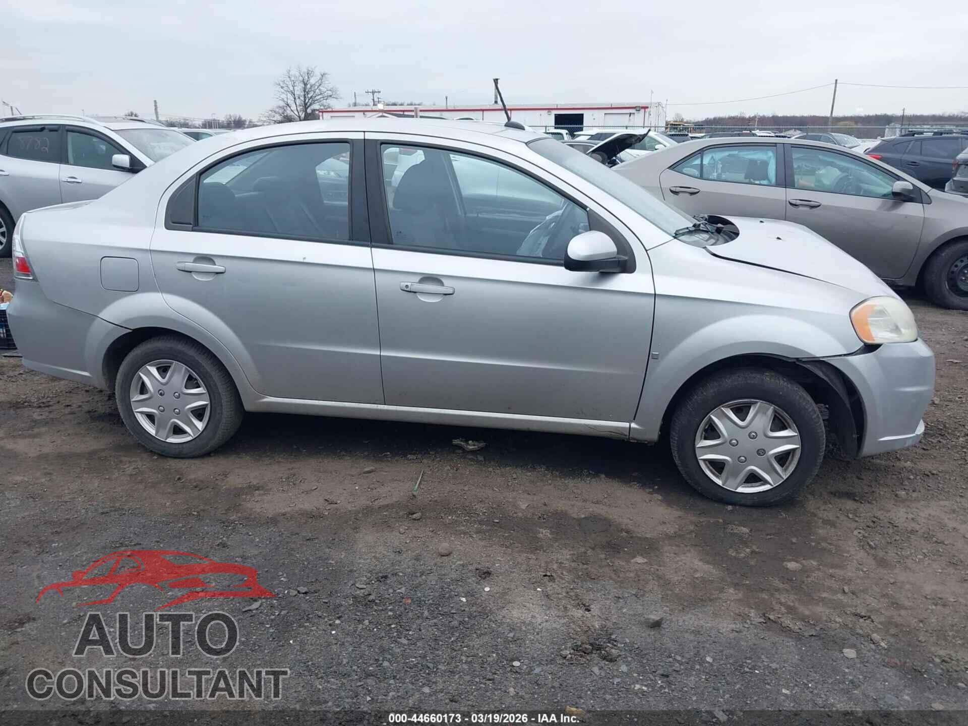 CHEVROLET AVEO 2009 - KL1TD56E99B609856