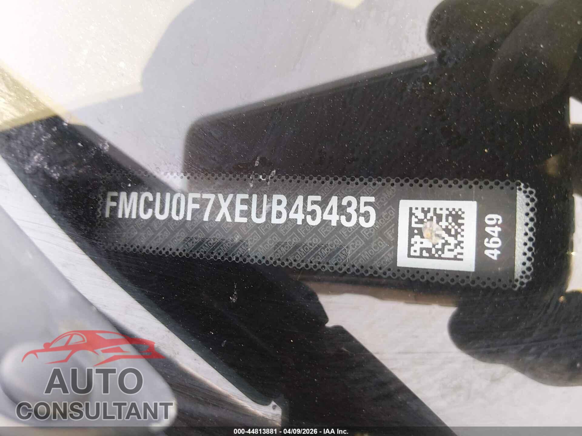 FORD ESCAPE 2014 - 1FMCU0F7XEUB45435