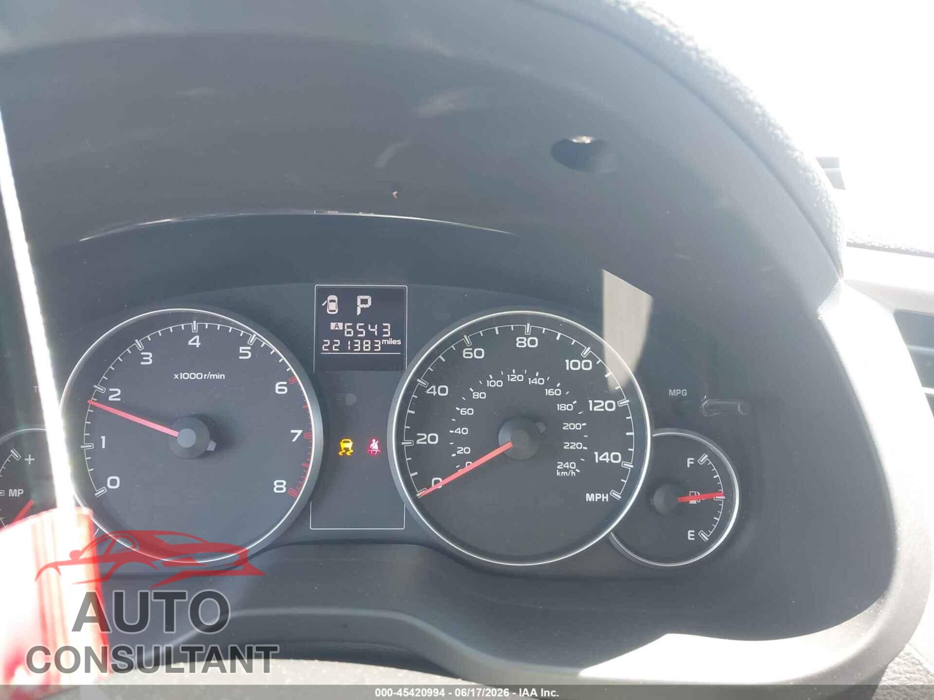 SUBARU OUTBACK 2013 - 4S4BRBCC2D3204380