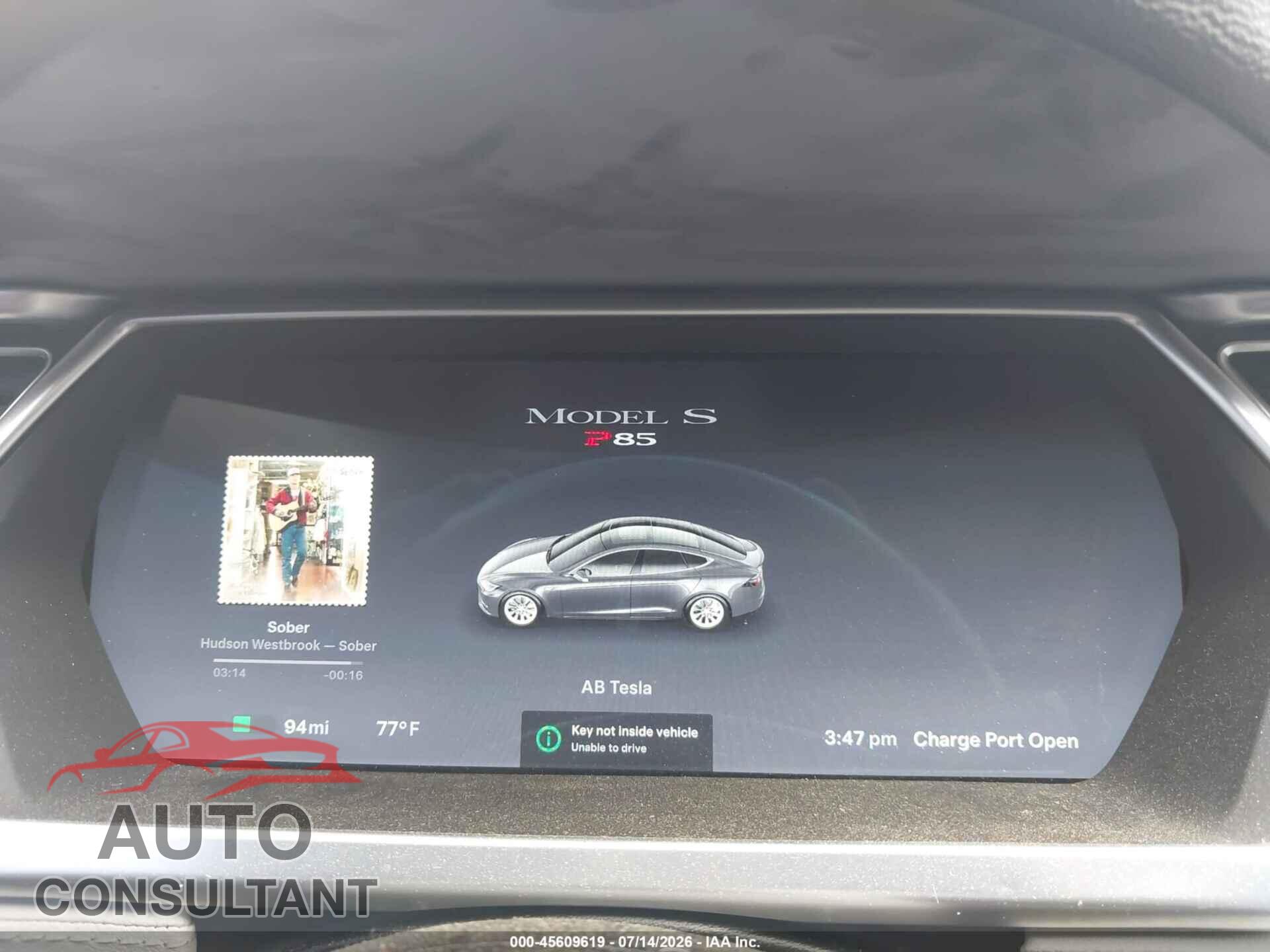 TESLA MODEL S 2013 - 5YJSA1CP2DFP14840