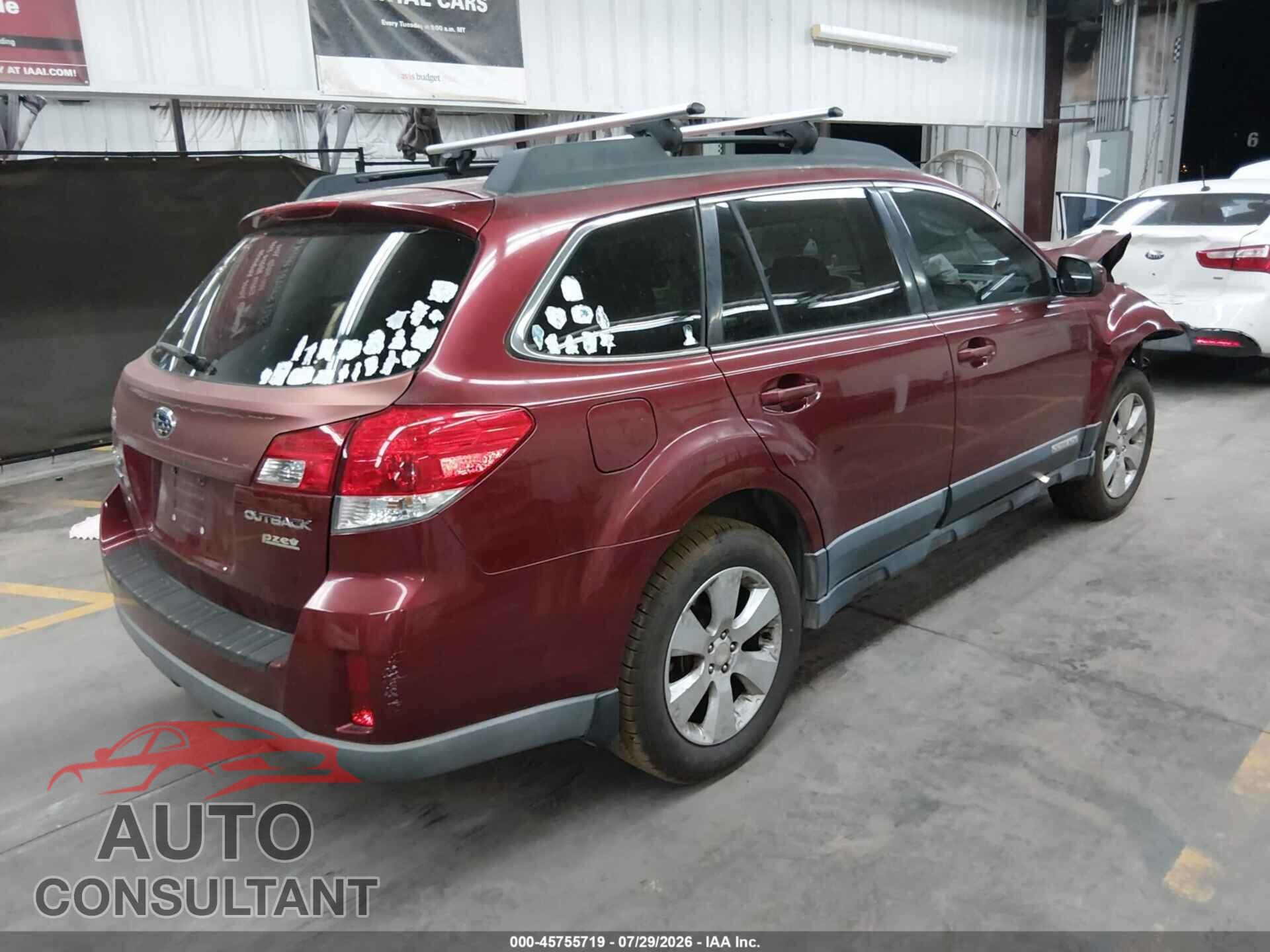 SUBARU OUTBACK 2012 - 4S4BRBCCXC3215853