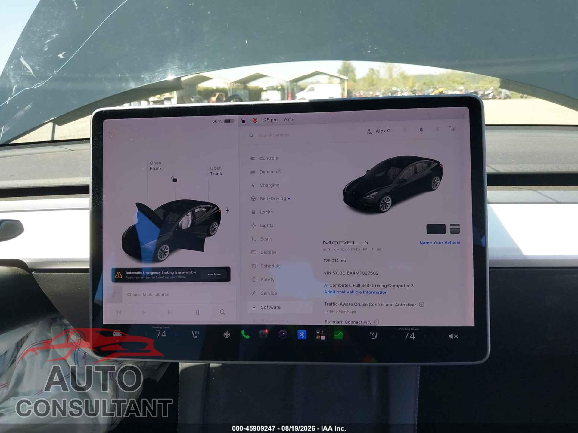 TESLA MODEL 3 2021 - 5YJ3E1EA4MF927502
