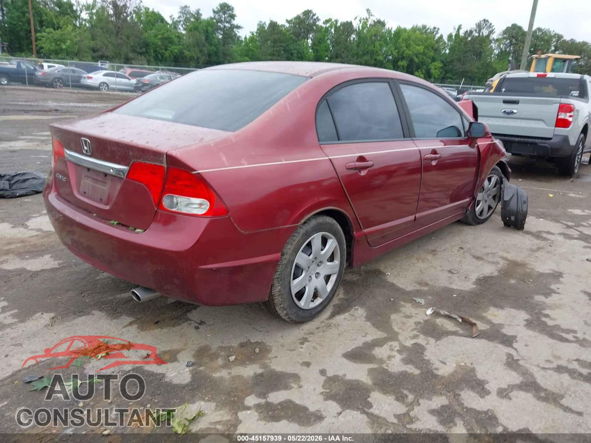 HONDA CIVIC 2010 - 19XFA1F5XAE078603