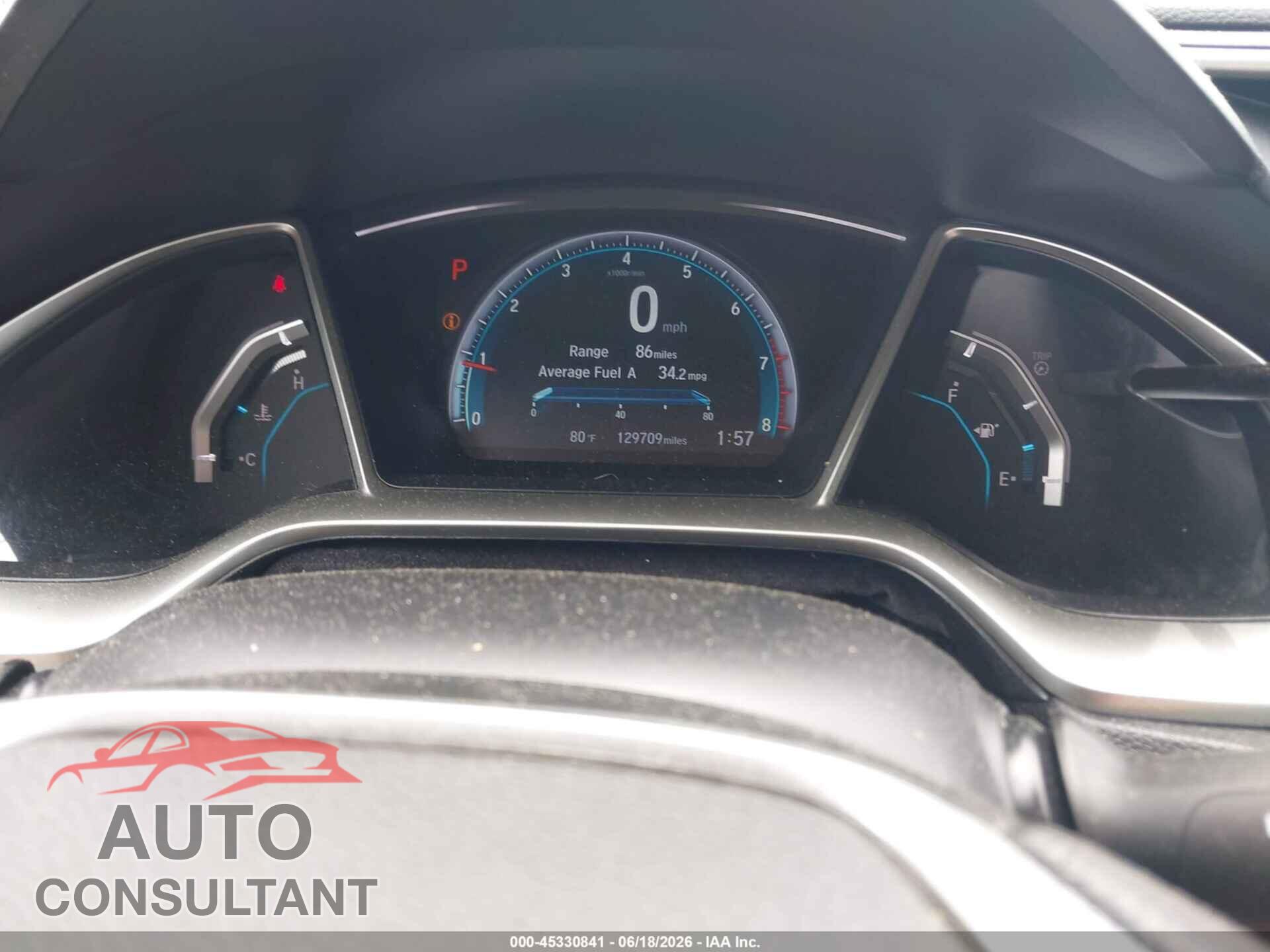HONDA CIVIC 2016 - 2HGFC2F81GH510357
