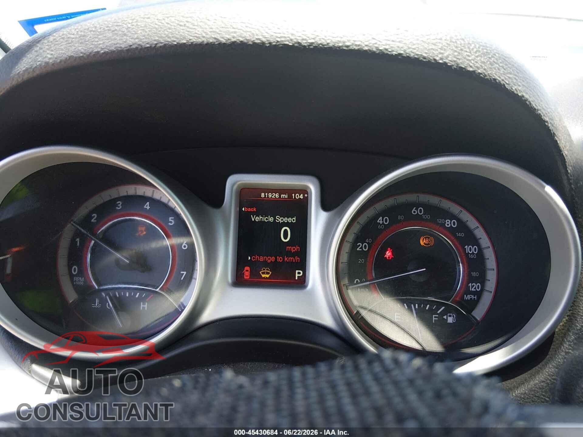 DODGE JOURNEY 2017 - 3C4PDCBB1HT507930