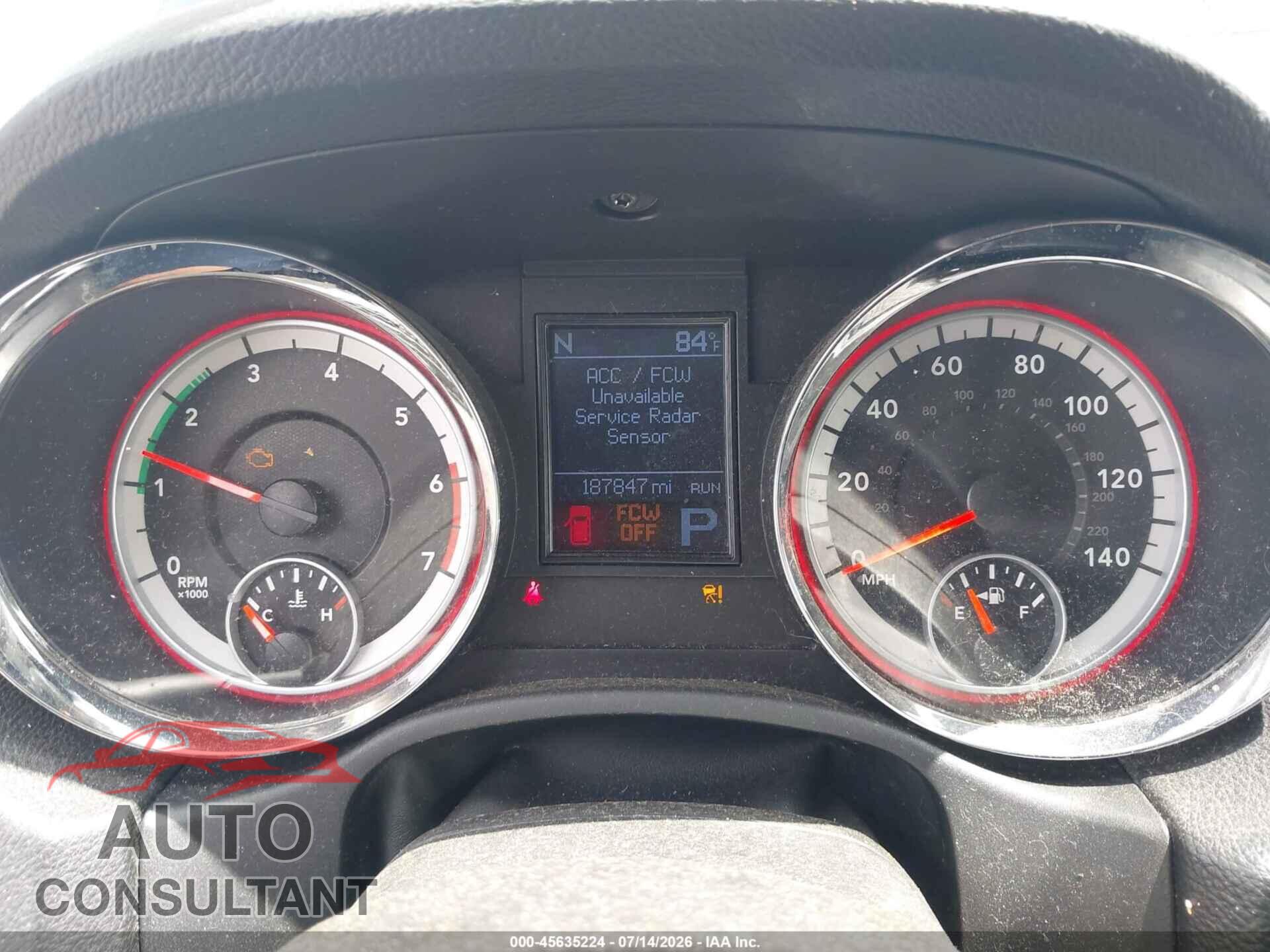 DODGE DURANGO 2012 - 1C4SDHET1CC314399