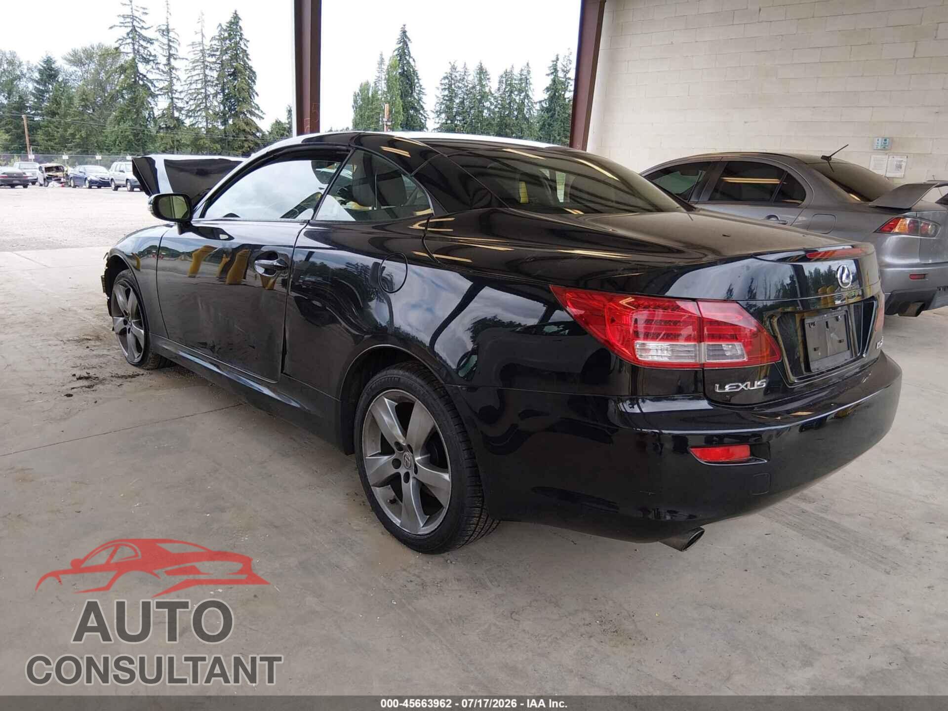LEXUS IS 250C 2010 - JTHFF2C27A2513235