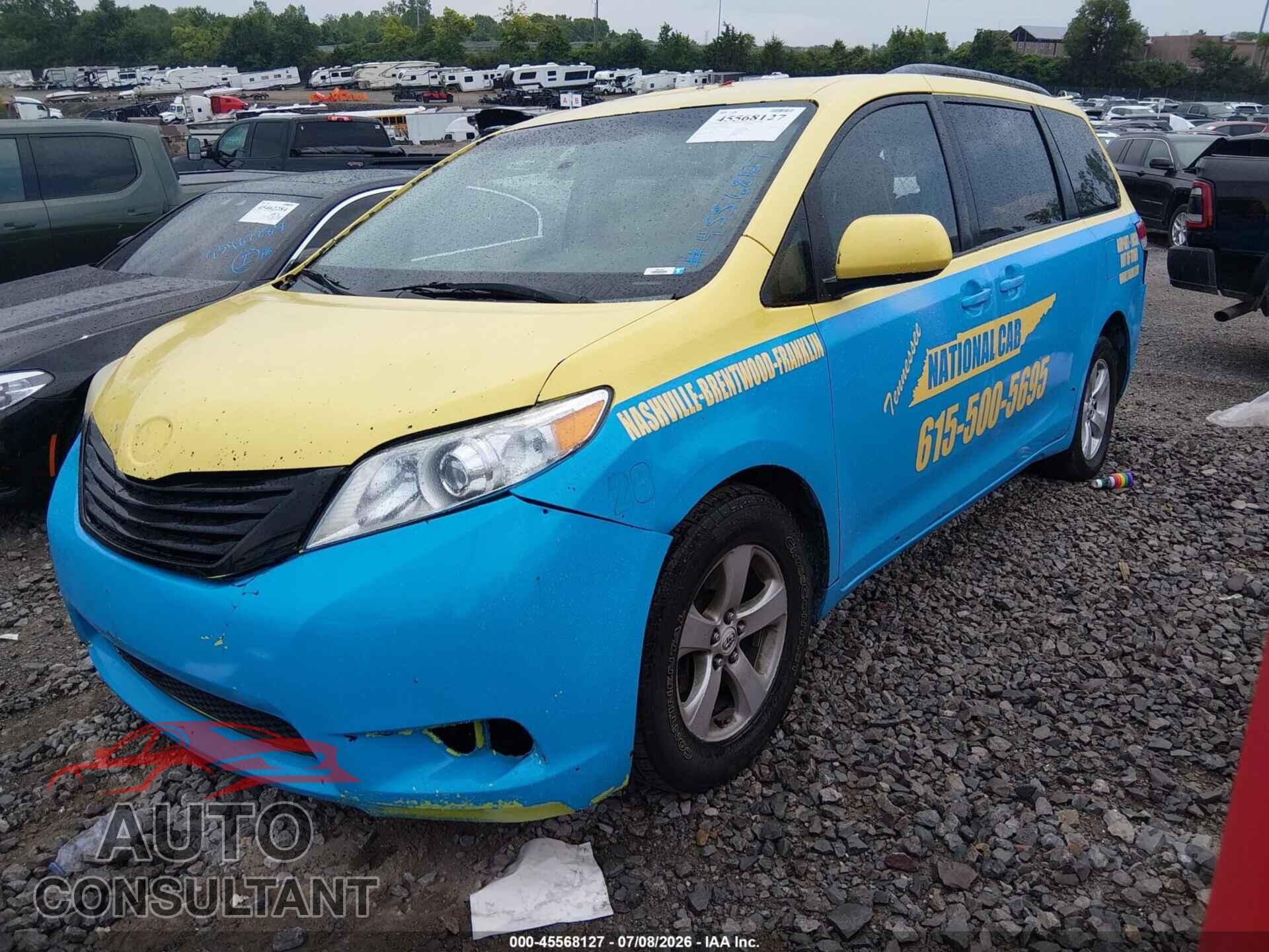 TOYOTA SIENNA 2011 - 5TDKK3DC3BS036919