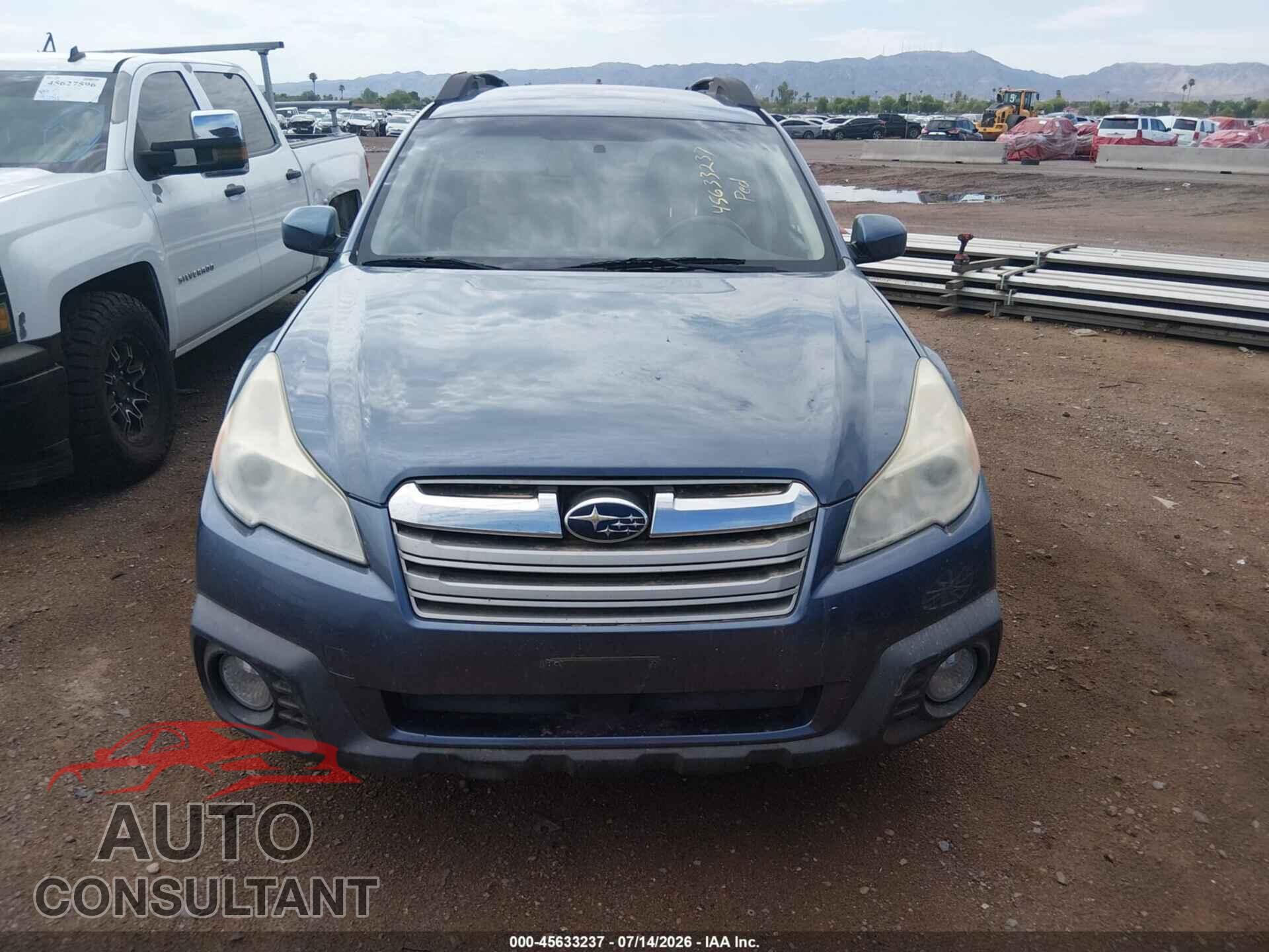 SUBARU OUTBACK 2014 - 4S4BRBCC2E3327761