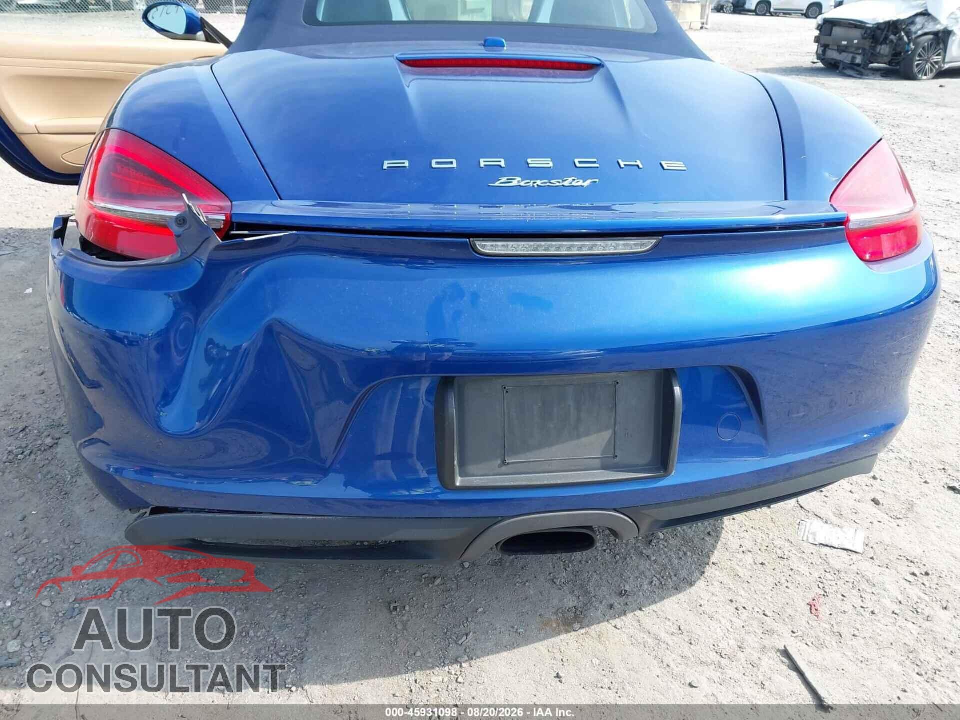 PORSCHE BOXSTER 2013 - WP0CA2A86DS112080