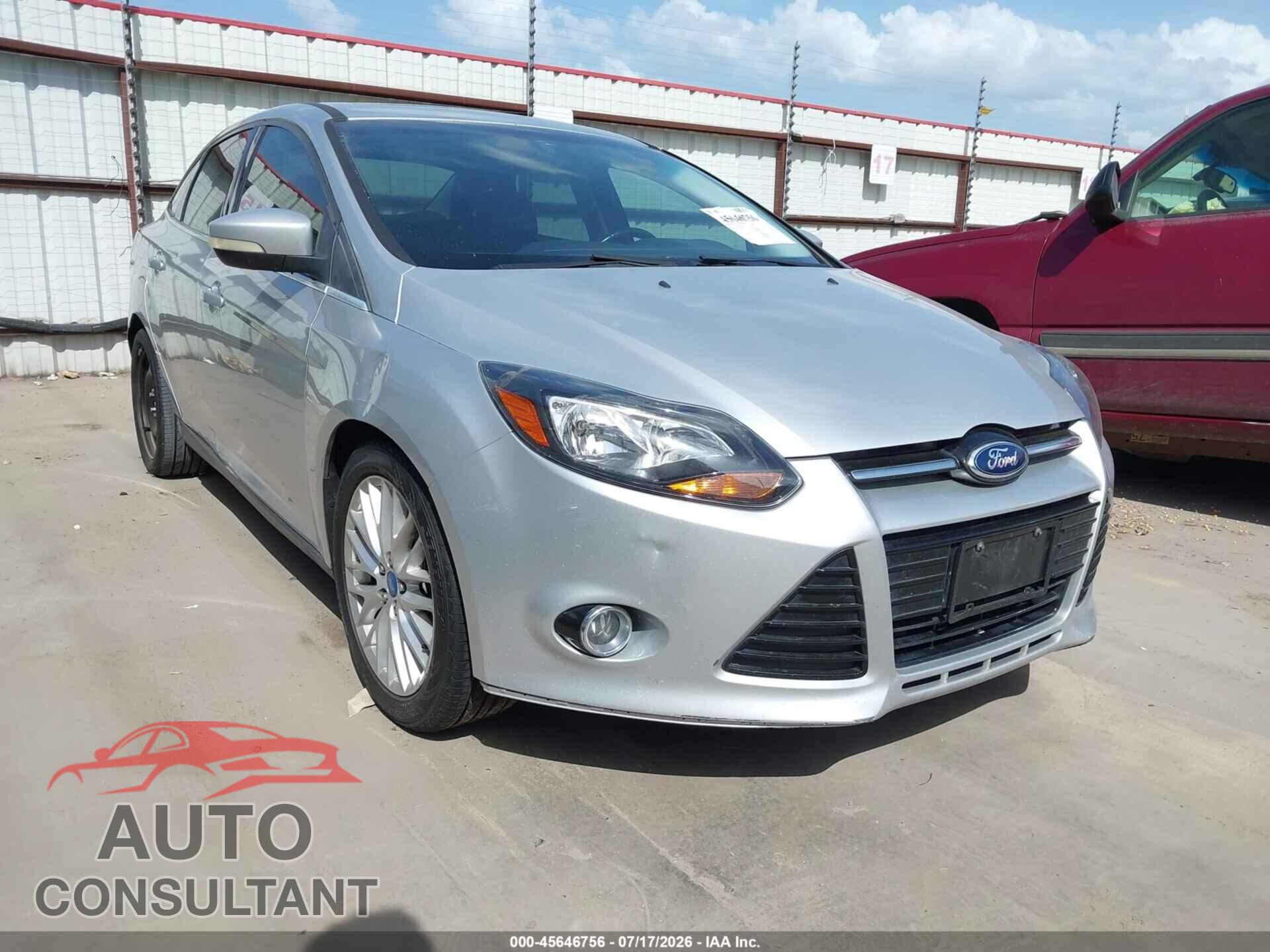 FORD FOCUS 2013 - 1FADP3J24DL200212