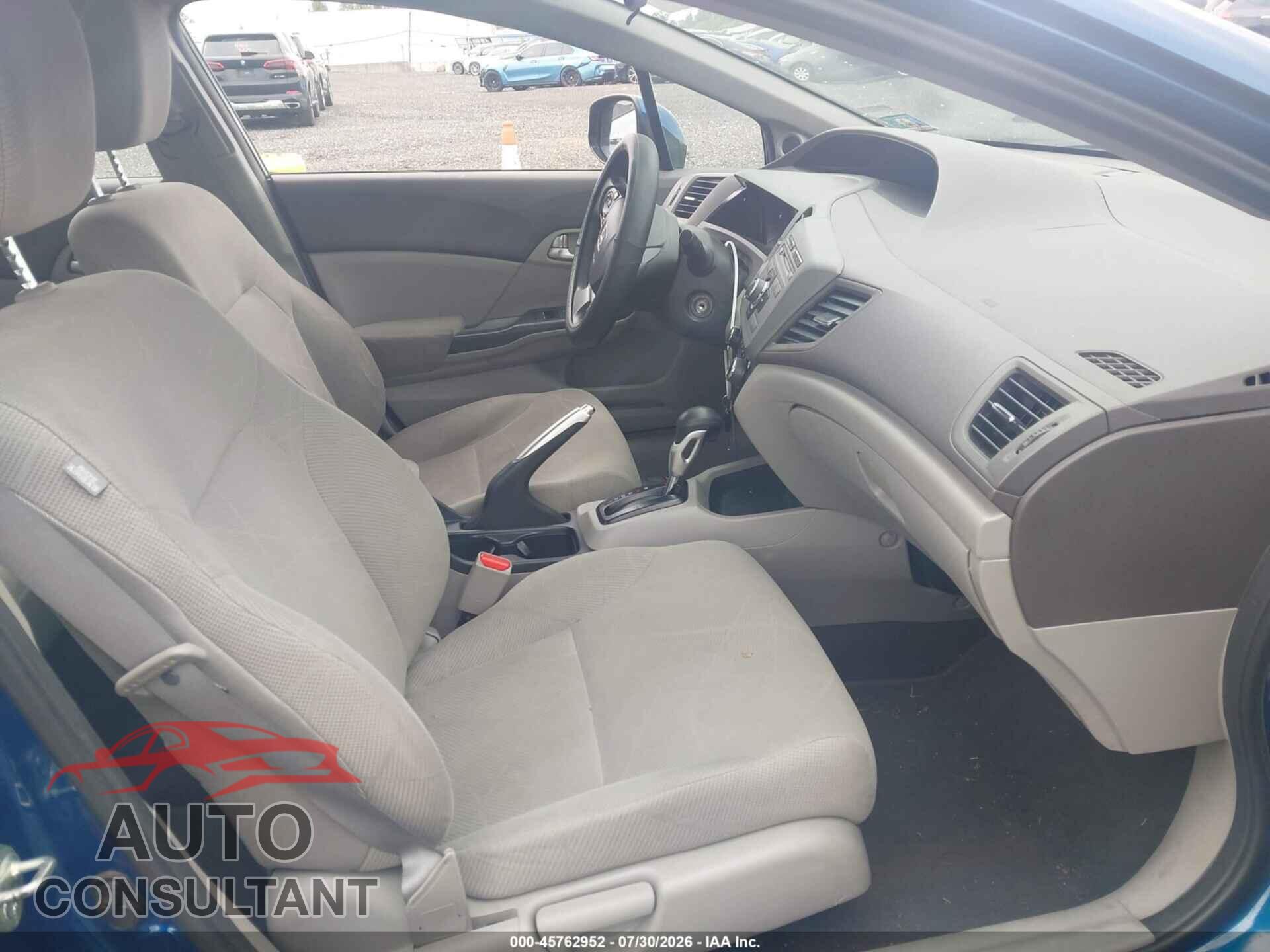 HONDA CIVIC 2012 - 2HGFB2F88CH537763