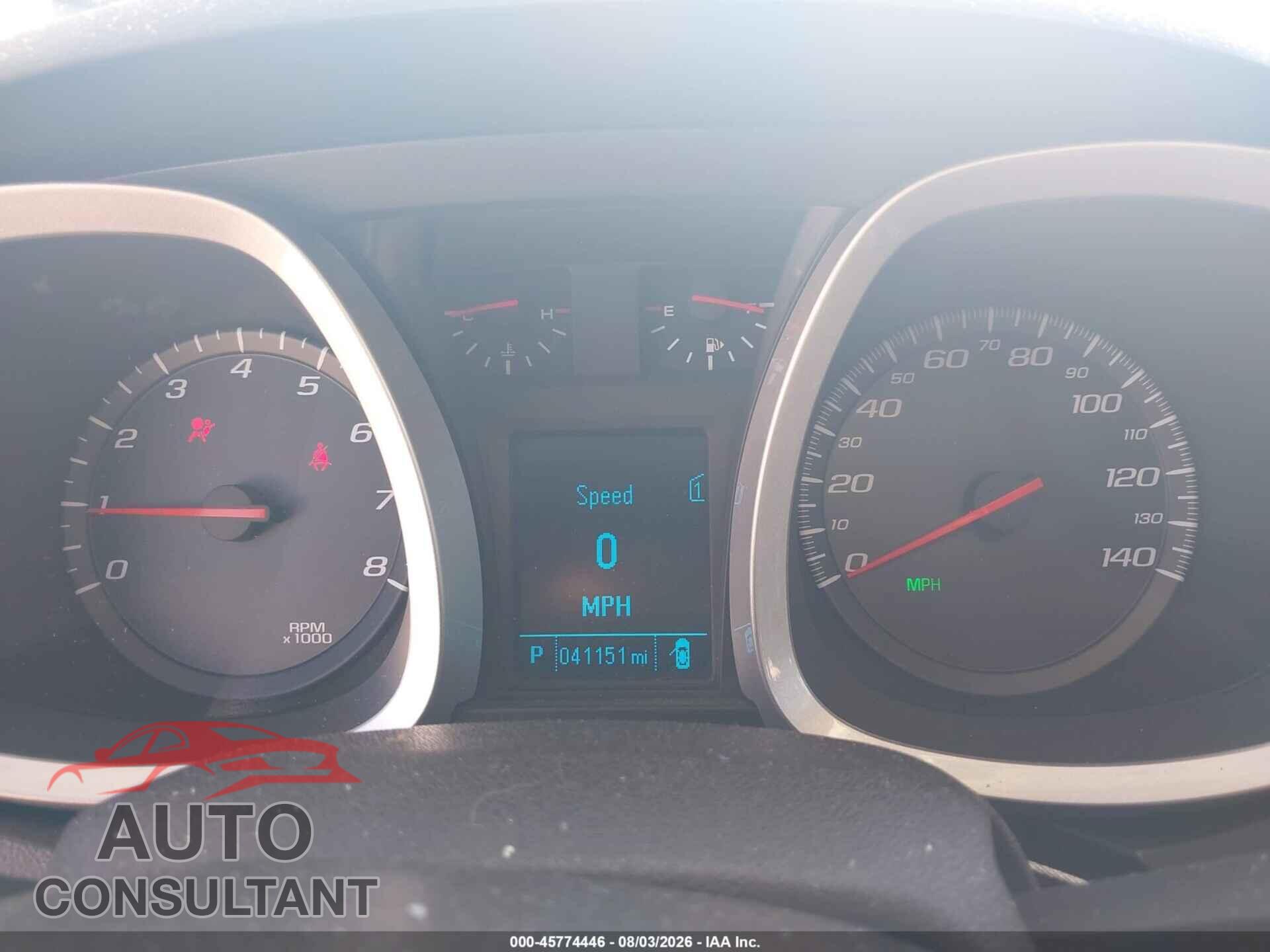 CHEVROLET EQUINOX 2012 - 2GNALDEK2C6123587