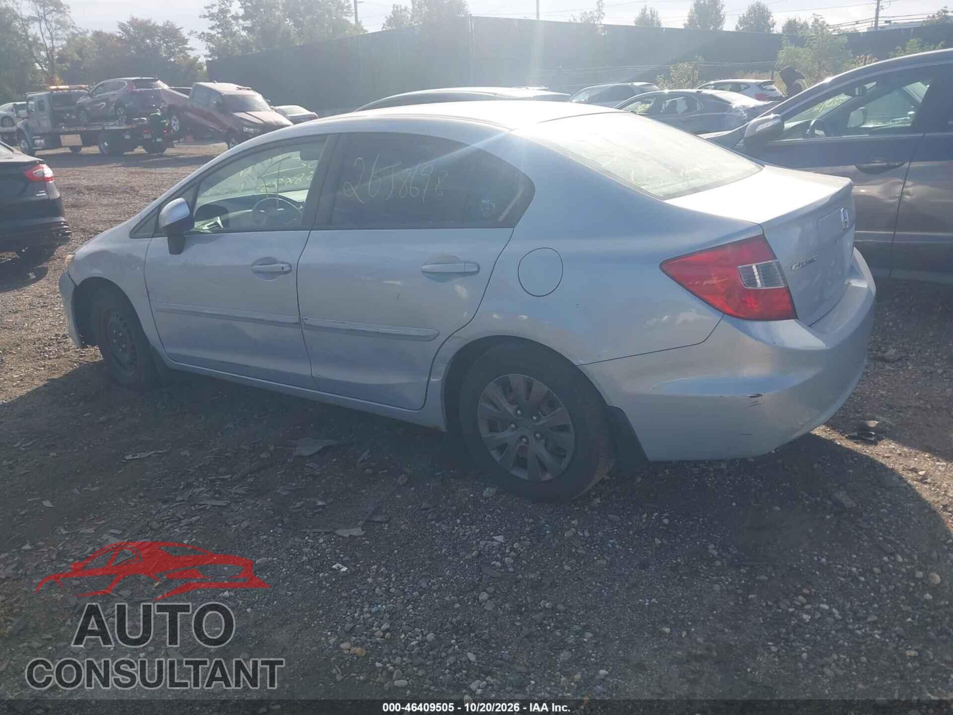 HONDA CIVIC 2012 - JHMFB2F56CS002264