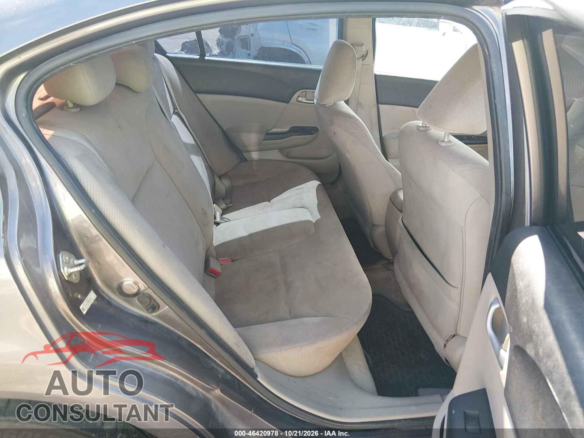 HONDA CIVIC 2012 - 19XFB2F56CE360078