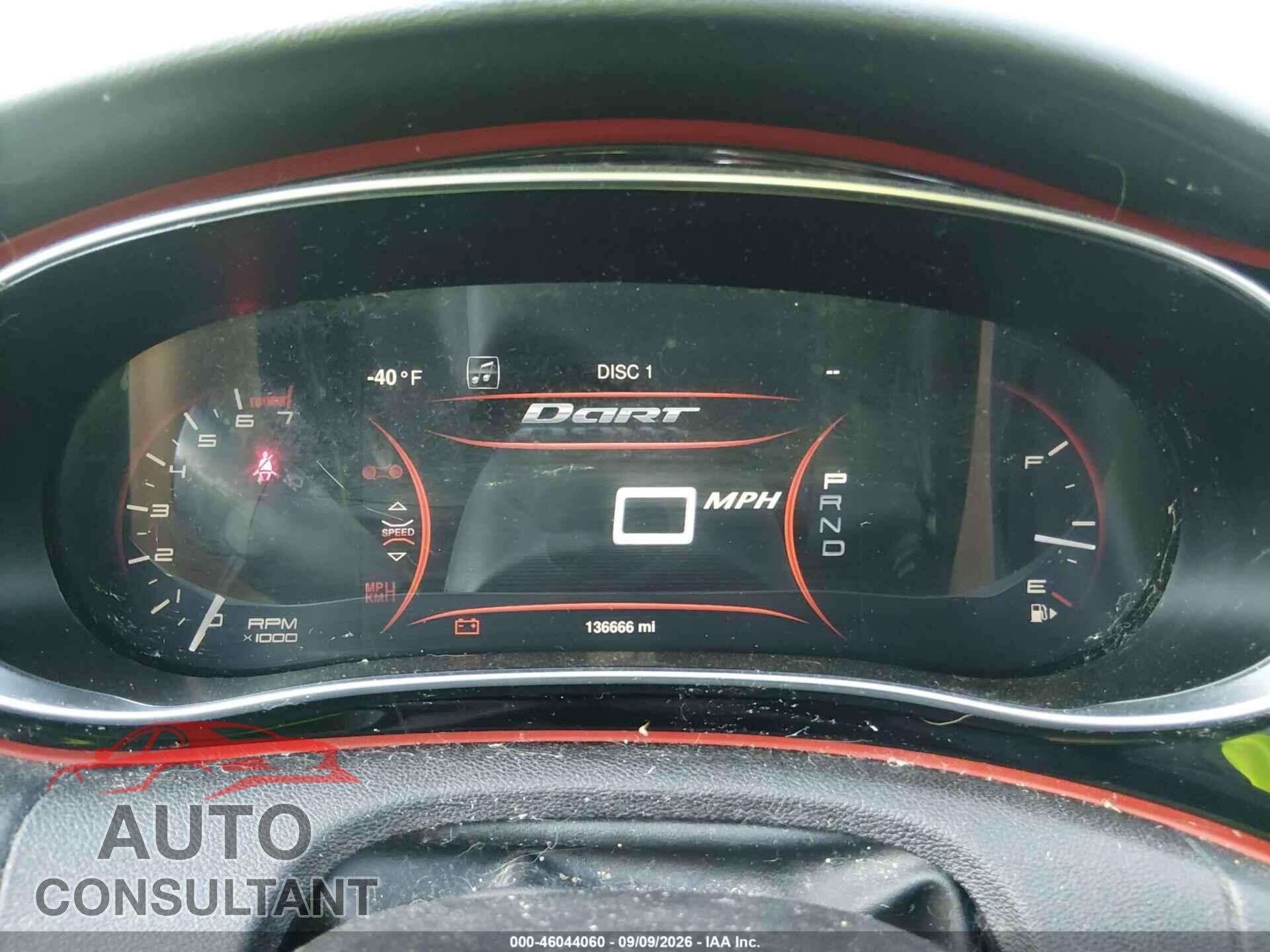DODGE DART 2014 - 1C3CDFDH2ED677303
