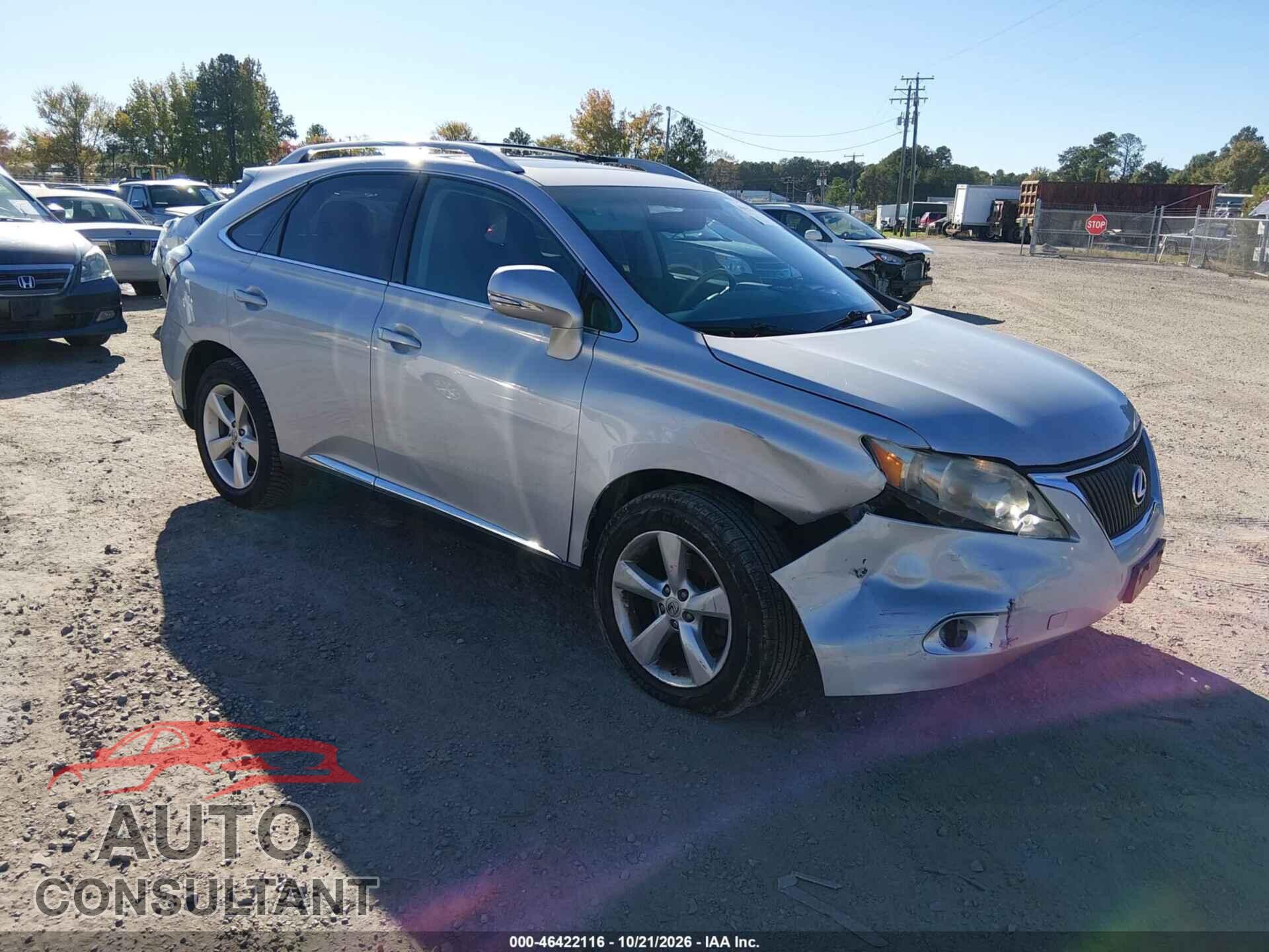 LEXUS RX 350 2011 - 2T2BK1BA7BC102219