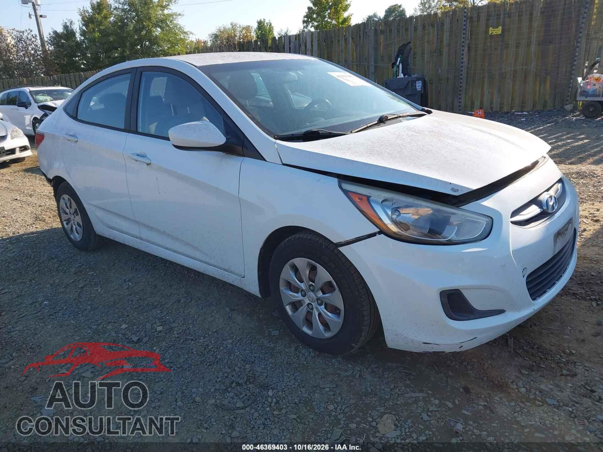 HYUNDAI ACCENT 2016 - KMHCT4AE1GU092191