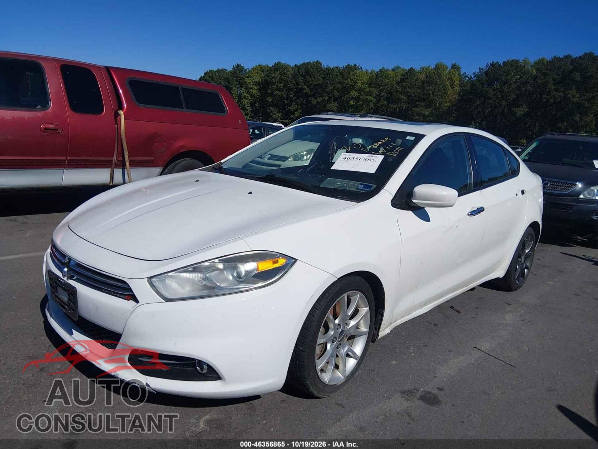 DODGE DART 2015 - 1C3CDFCB5FD205305