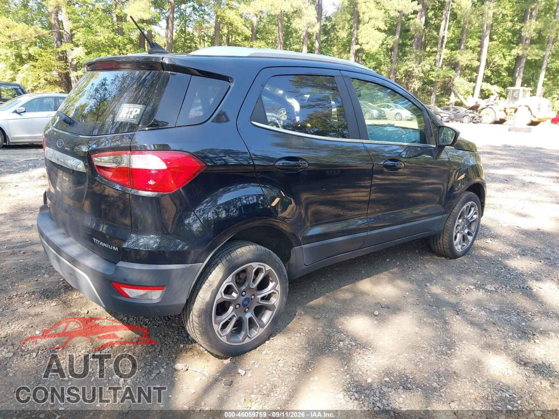 FORD ECOSPORT 2019 - MAJ6S3KL6KC281547