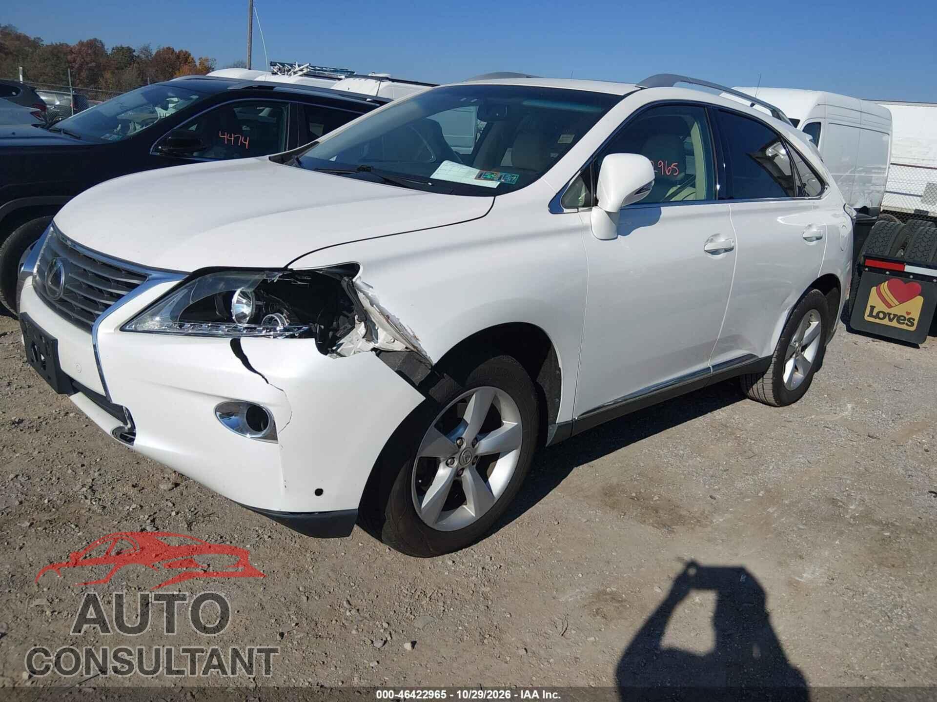 LEXUS RX 350 2013 - 2T2BK1BAXDC176186