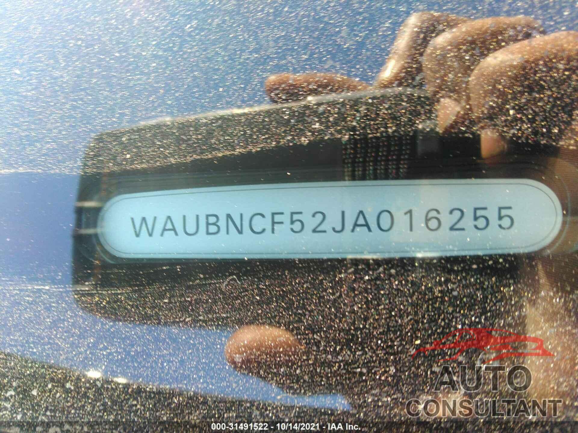 AUDI A5 SPORTBACK 2018 - WAUBNCF52JA016255